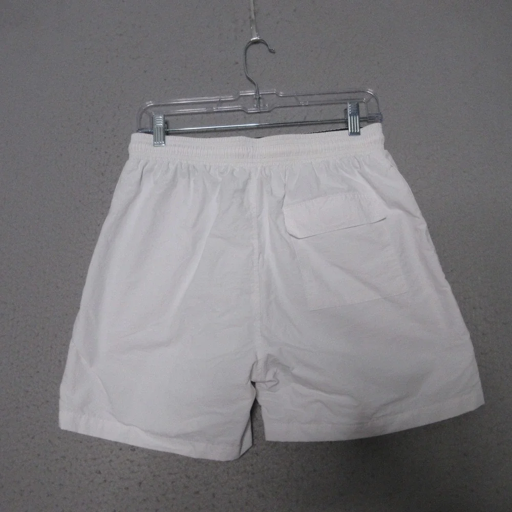 Polo Ralph Lauren Swim Shorts L White Trunks Lined Pony Logo Boys Kids Beach